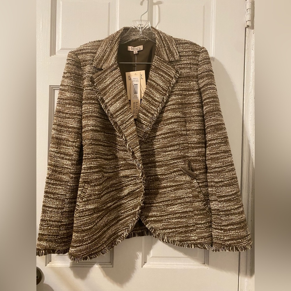 Badgley Mischka Black Noir Blazer Size M